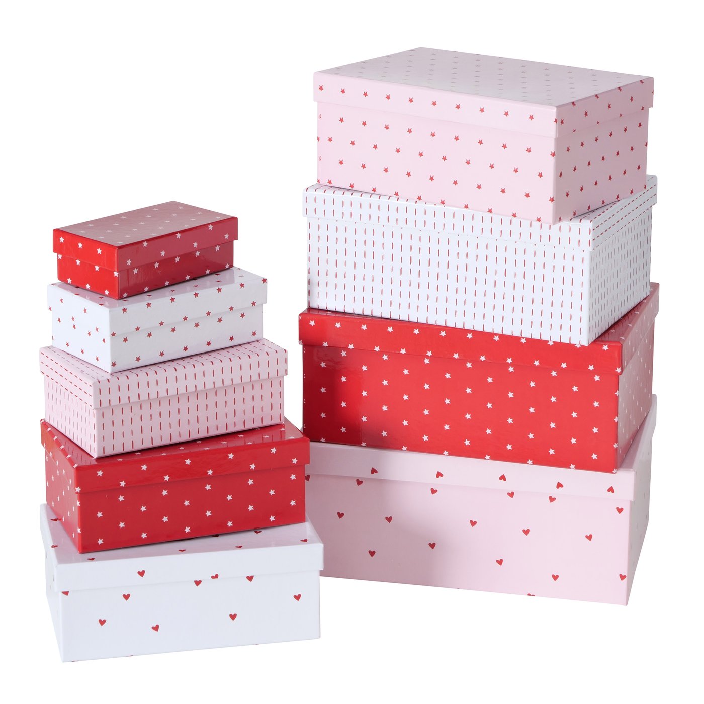 Kartonová krabice růžová s nápisem - 17 cm