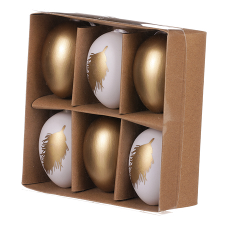 Vajíčka zlatá - set 6 ks