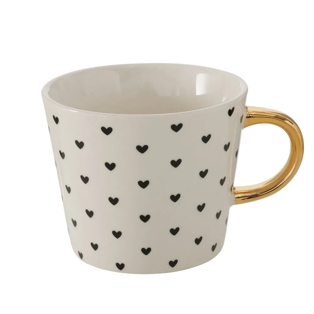 Porcelánový hrnek 310 ml - se srdíčky