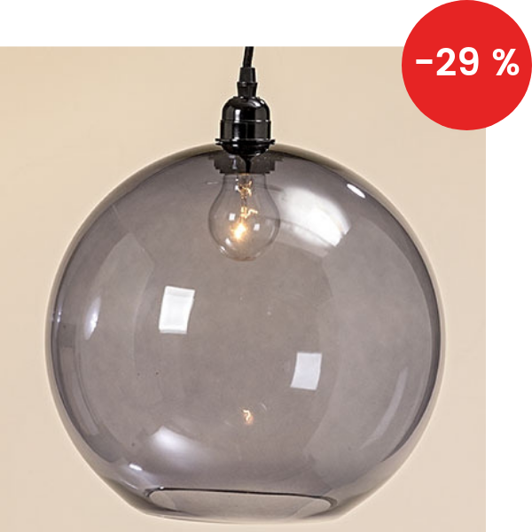 Závěsné skleněné svítidlo 35 cm
