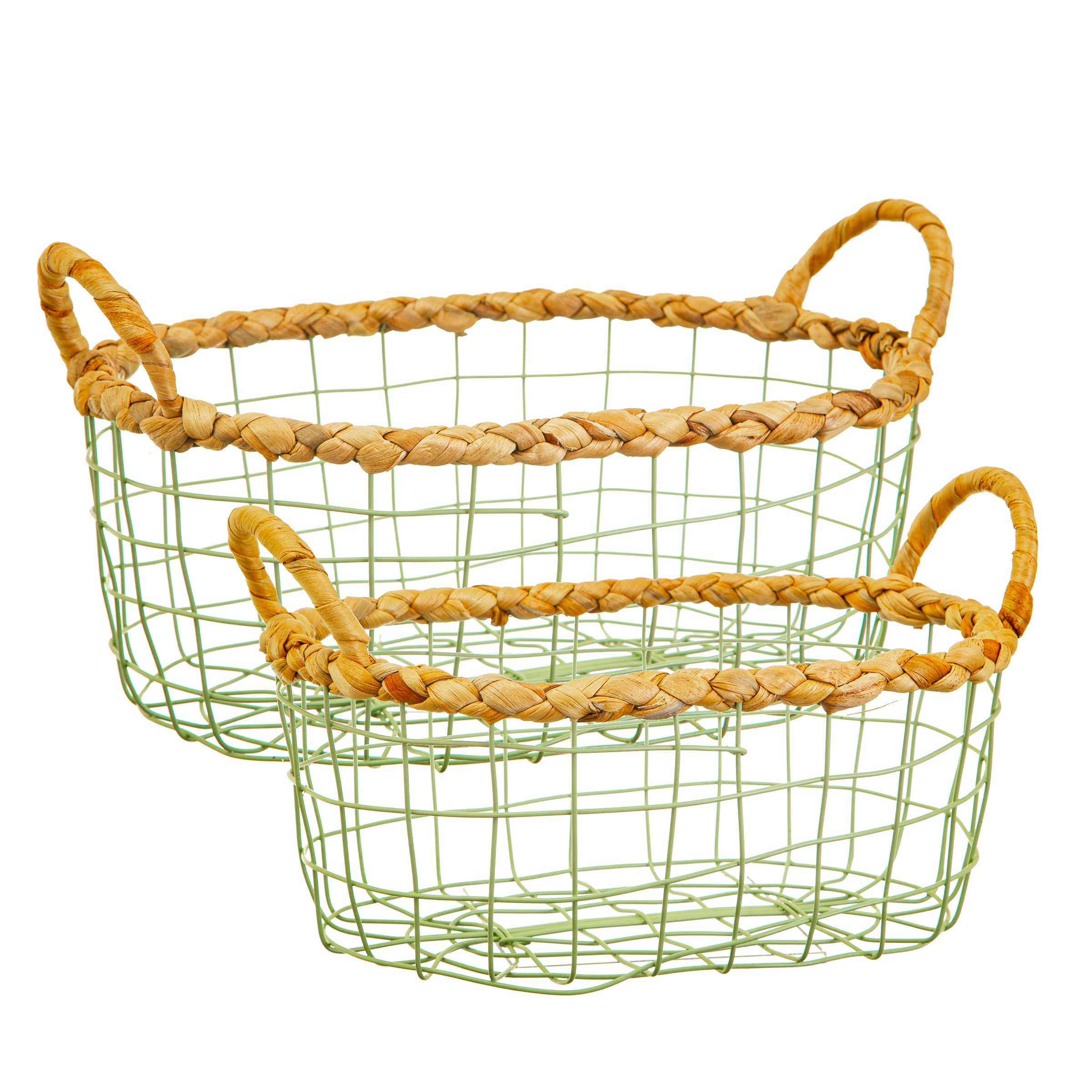 Kovový koš s uchy 30 cm - menší