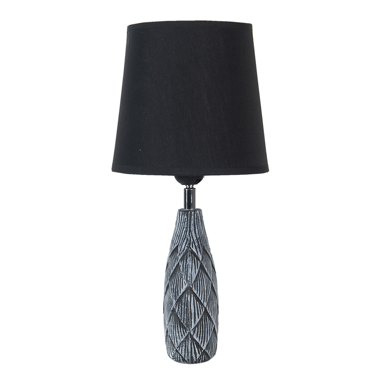 Keramická lampa černá 38 cm
