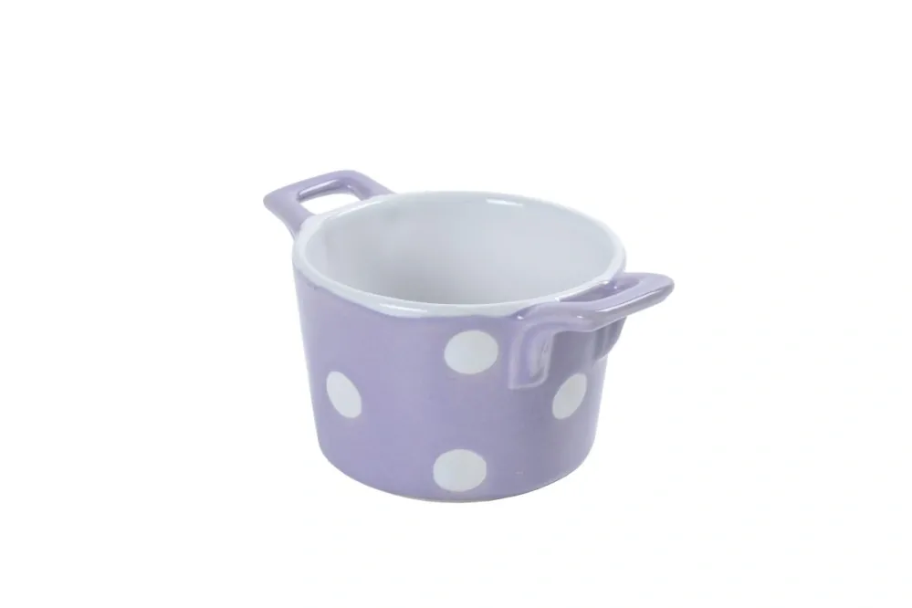 Keramická zapékací miska s uchy 9 cm fialová