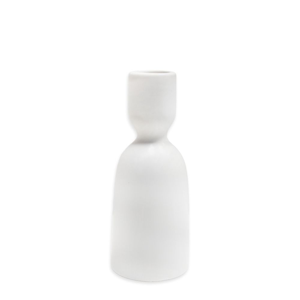 Porcelánový svícen 13 cm bílá