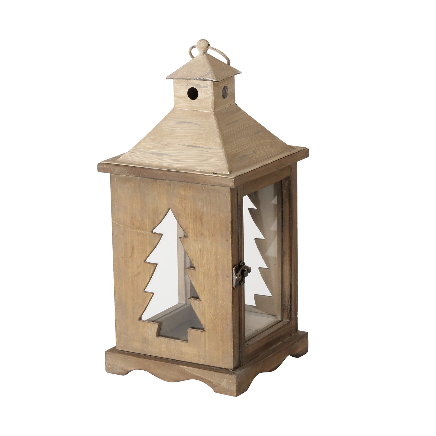 Dřevěná lucerna Lungau 52 cm - větší