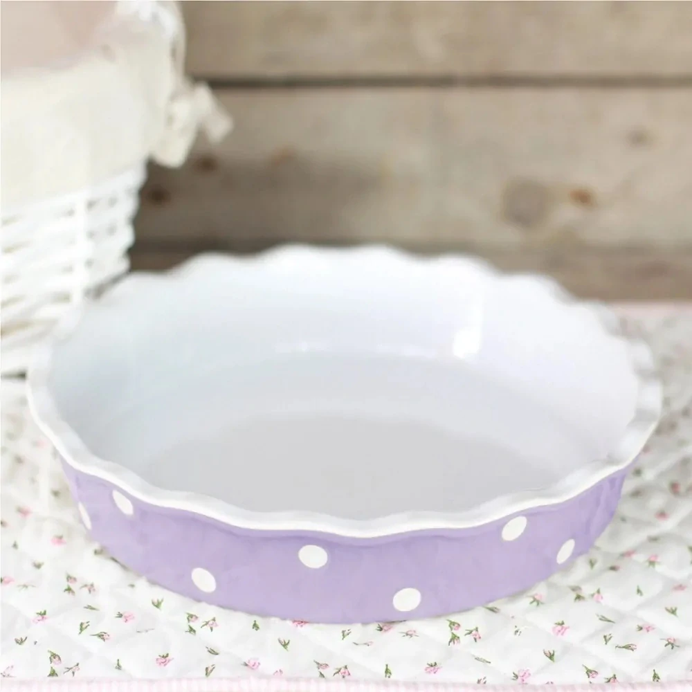 Keramická forma na koláč 26 cm fialová