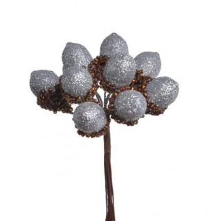 Svazek umělé žaludy s korálky svazek 9 ks