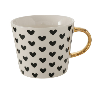 Porcelánový hrnek 310 ml - se srdíčky