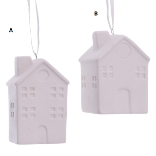 Porcelánový domeček na zavěšení 