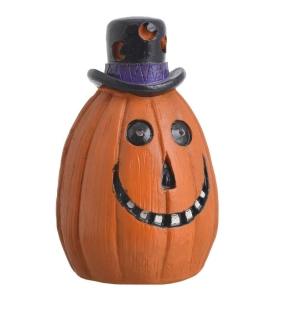 Halloween dýně v klobouku 8,5 cm