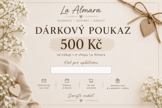 Elektronický dárkový poukaz/voucher v hodnotě 500 Kč