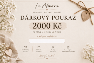 Elektronický dárkový poukaz/voucher v hodnotě 2000 Kč